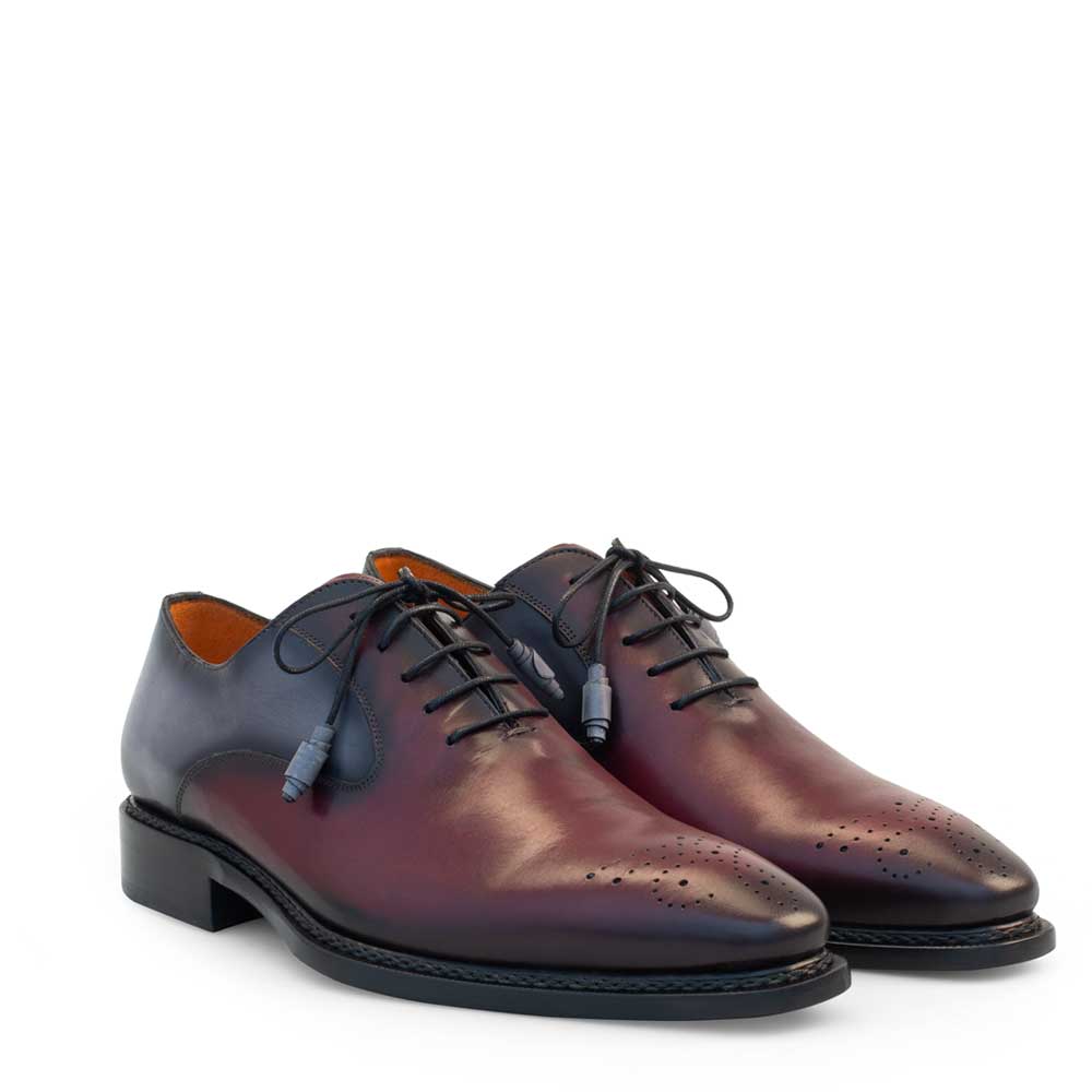 Two-Tone Plain Toe Lace Up