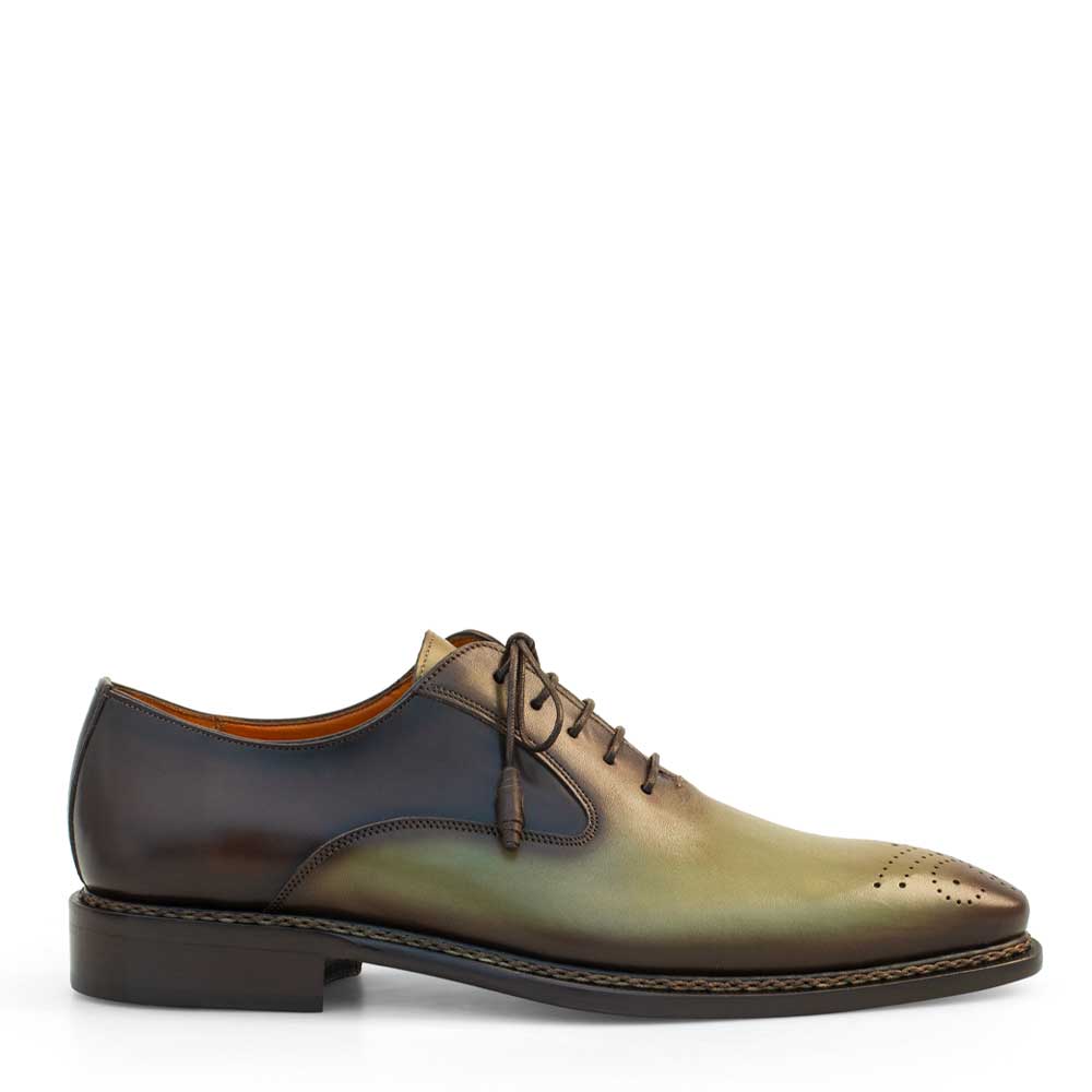Two-Tone Plain Toe Lace Up