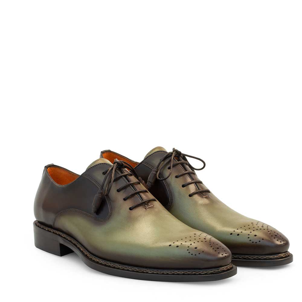 Two-Tone Plain Toe Lace Up
