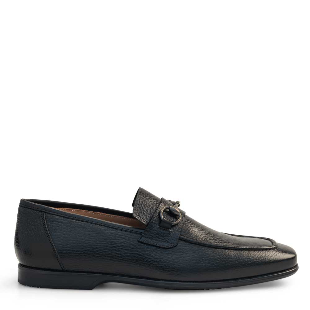 Mezlan Bit Ornament Leather Loafers Size 10 In Black Mezlan Loafers Mens Black Ornament Calfskin Loafer E20482 main image 2