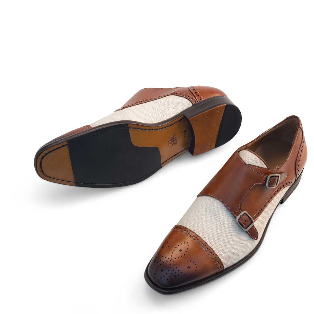 Linen Double Monkstrap