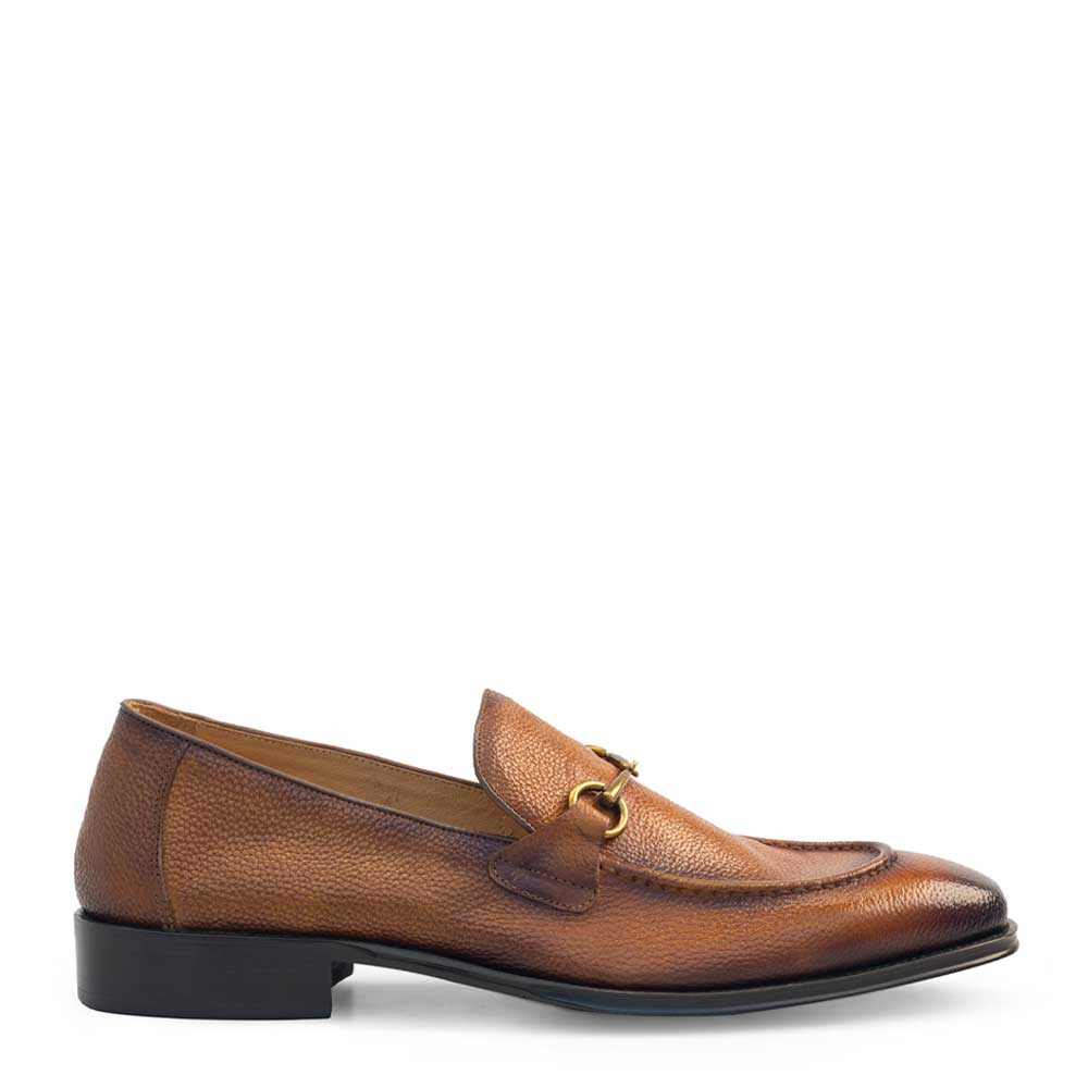 Tumbled Calf Apron Toe Loafer – Mezlan Warehouse