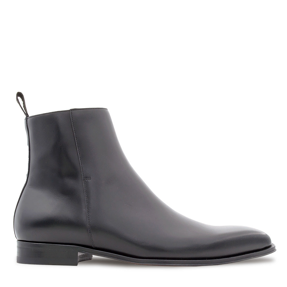 Leather Plain Toe Boot