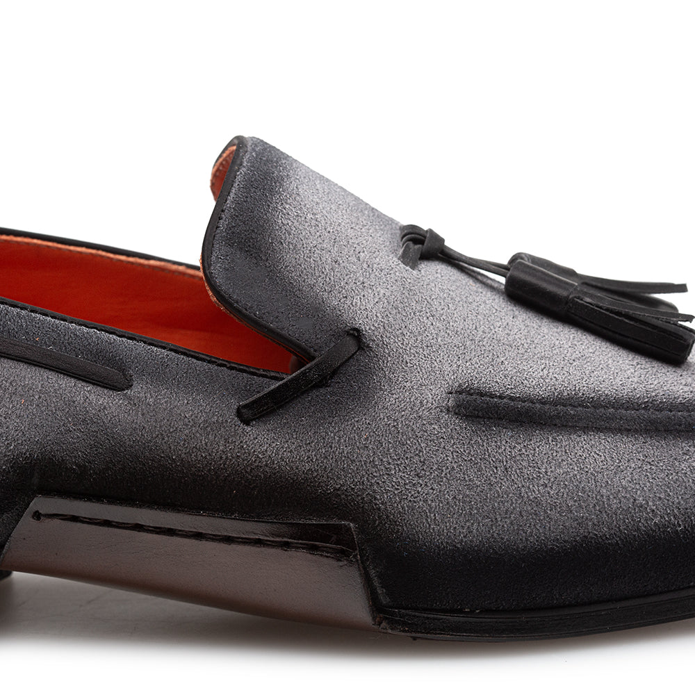 Pavese Suede Tassled Slip On