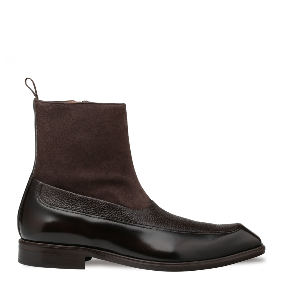 Calf/Suede Dress Boot Mezlan Warehouse Calf/Suede Dress Boot Mezlan Warehouse