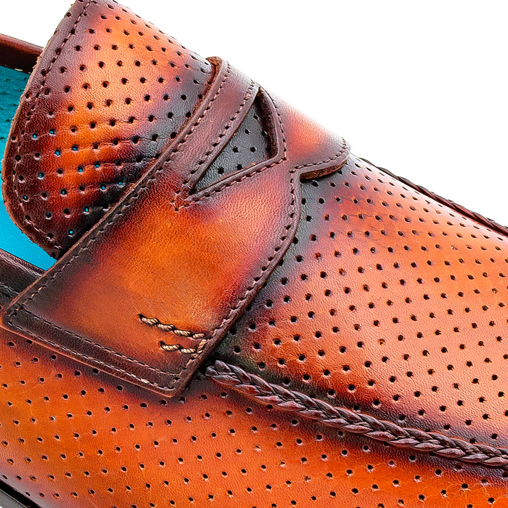 Cueva Perforated Calf Penny