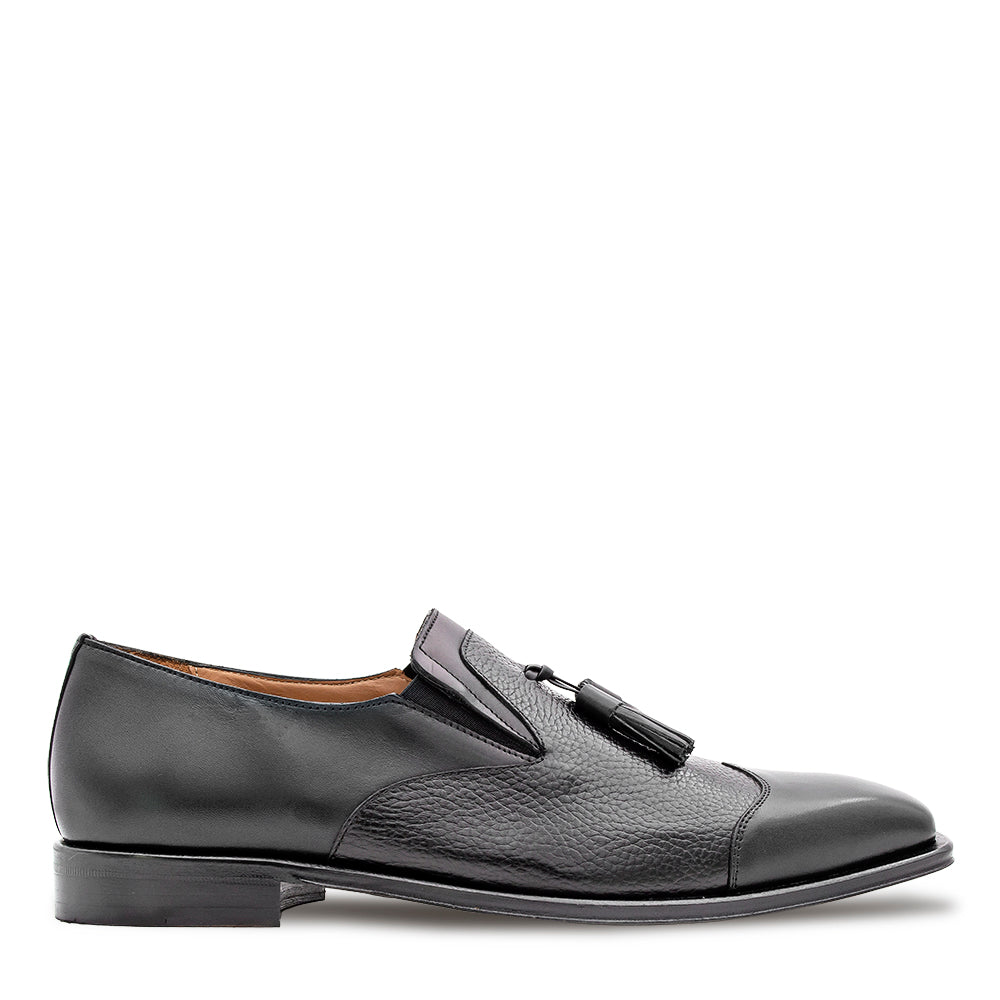 Textured Calf Tasseled Slip on