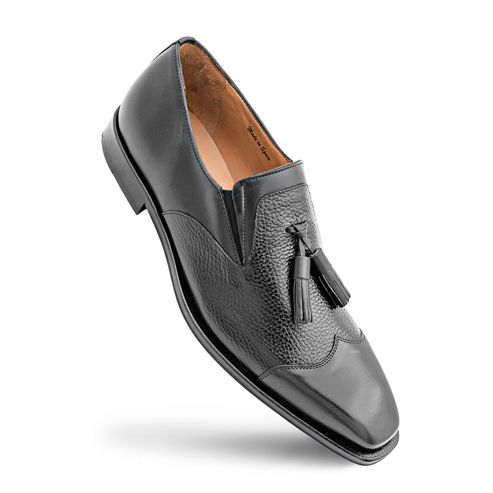 Textured Calf Tasseled Slip on