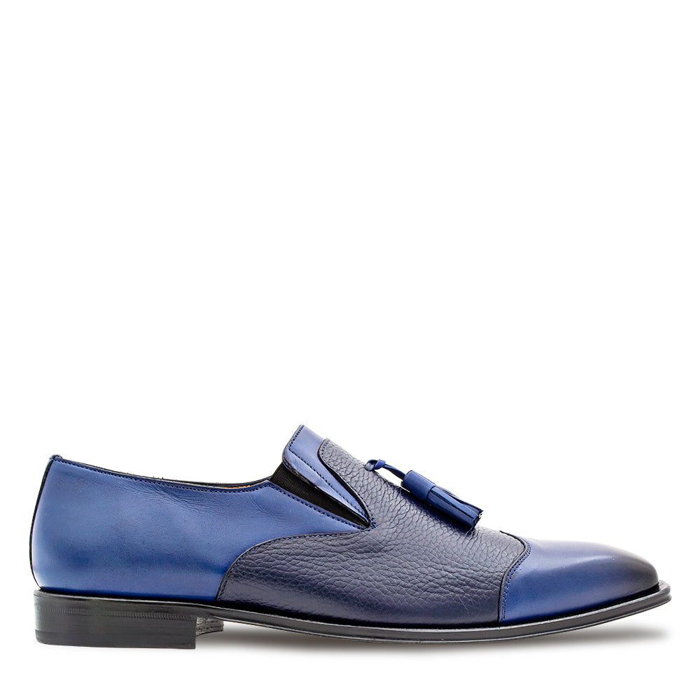 Textured Calf Tasseled Slip on