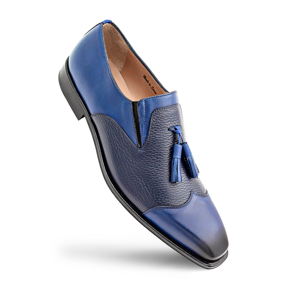 Textured Calf Tasseled Slip on