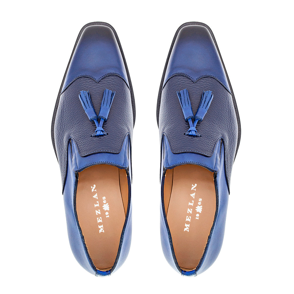 Textured Calf Tasseled Slip on