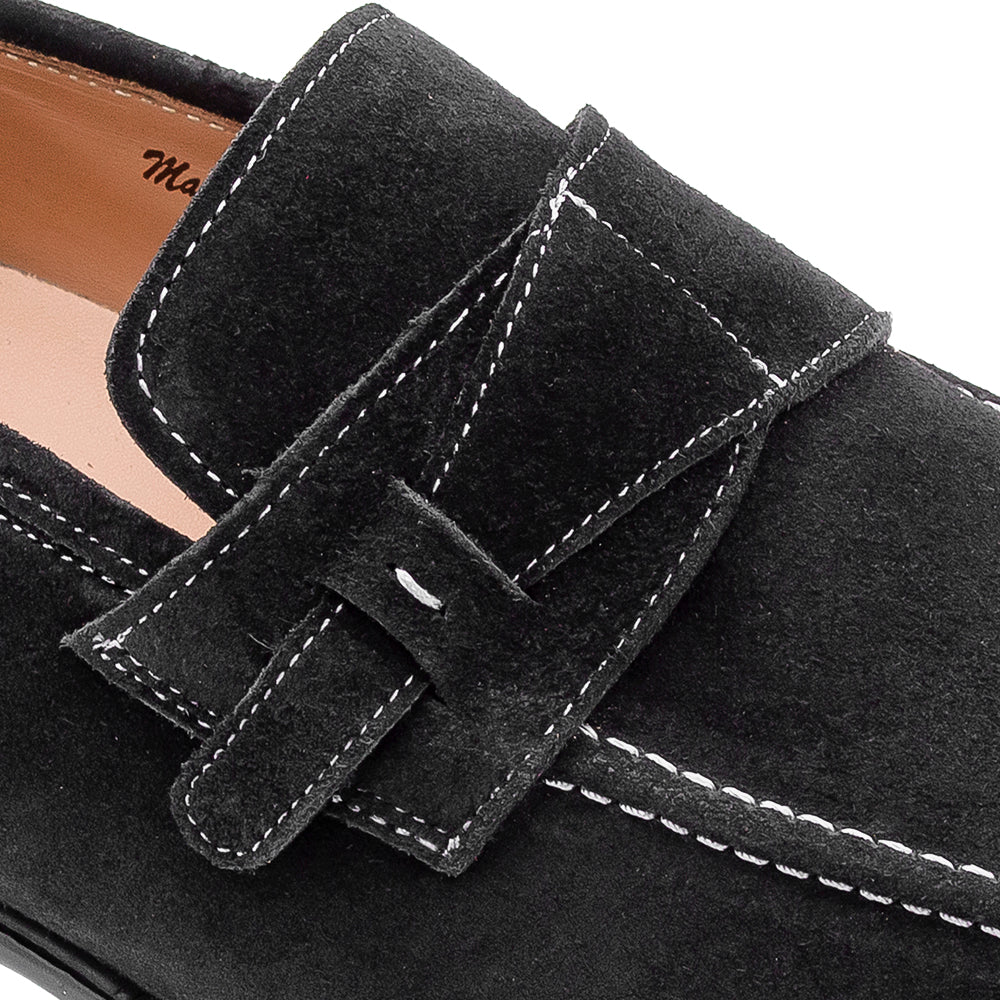 Suede Side Strap Loafer