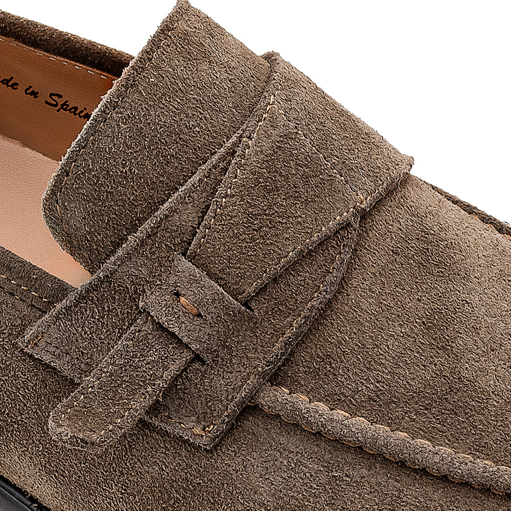 Suede Side Strap Loafer