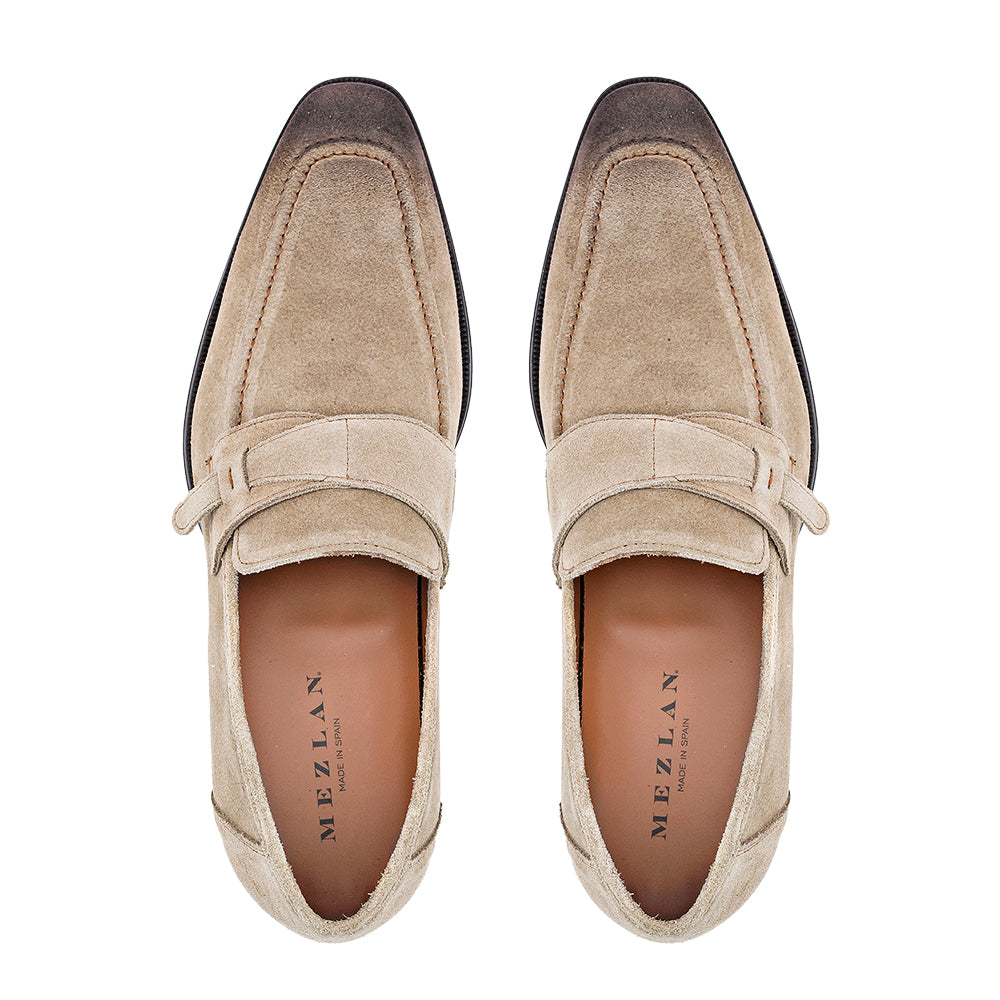 Suede Side Strap Loafer
