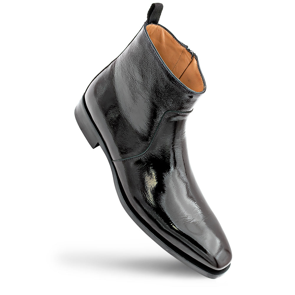 Textured Hi-Shine Calf Boot