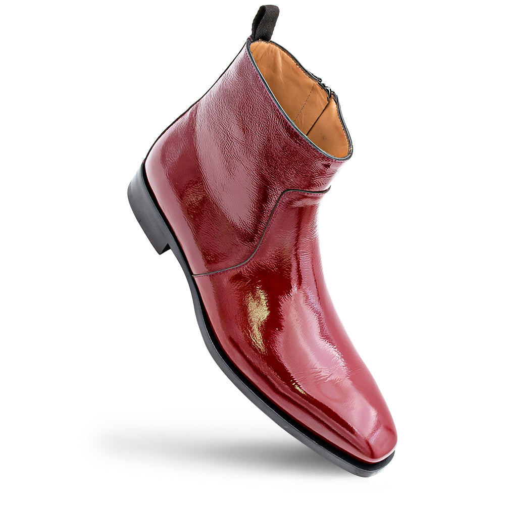 Textured Hi-Shine Calf Boot