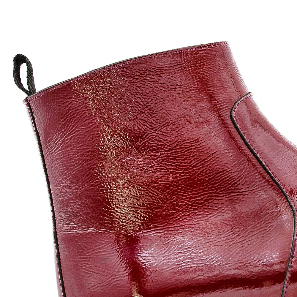 Textured Hi-Shine Calf Boot