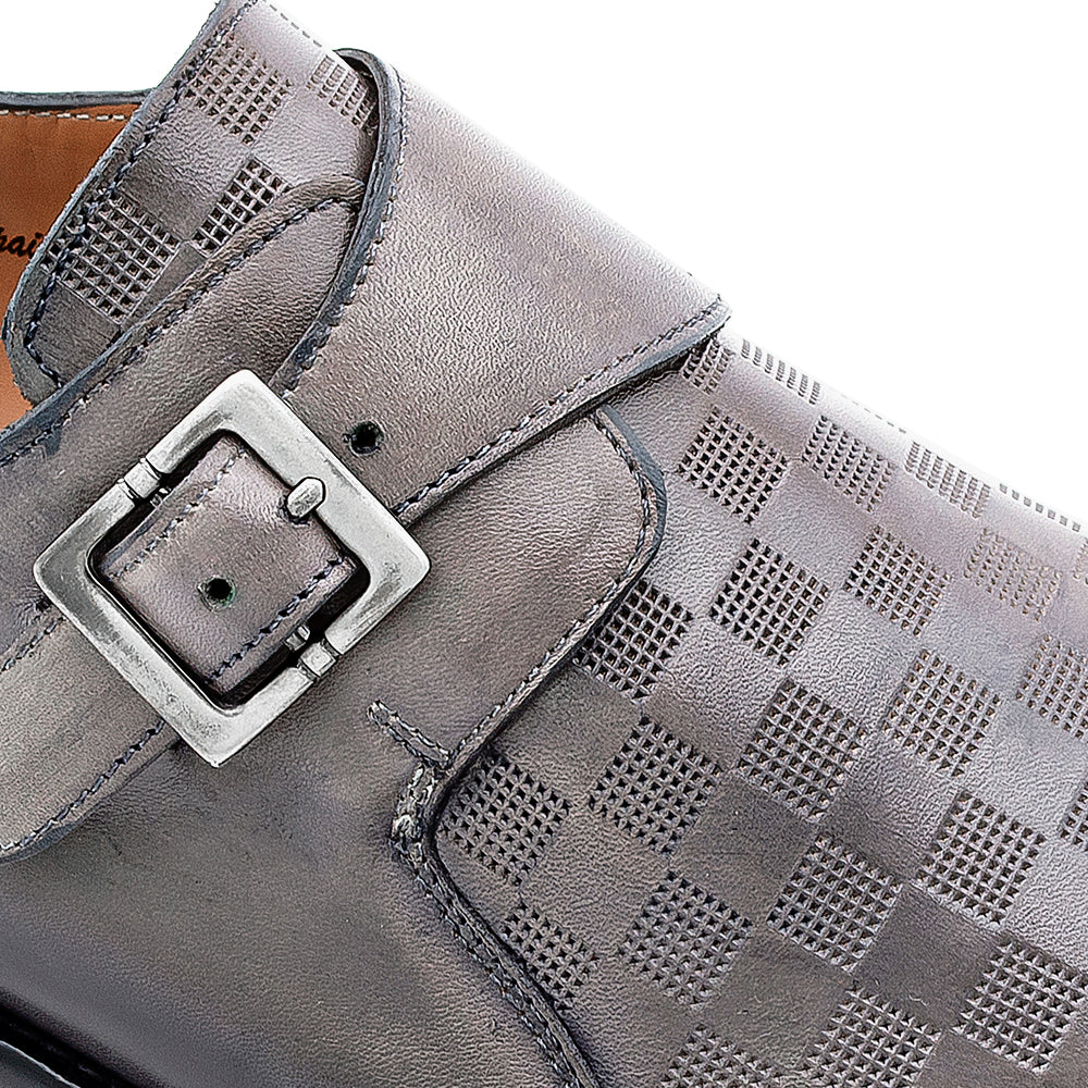 Embossed Patina Calf Monk