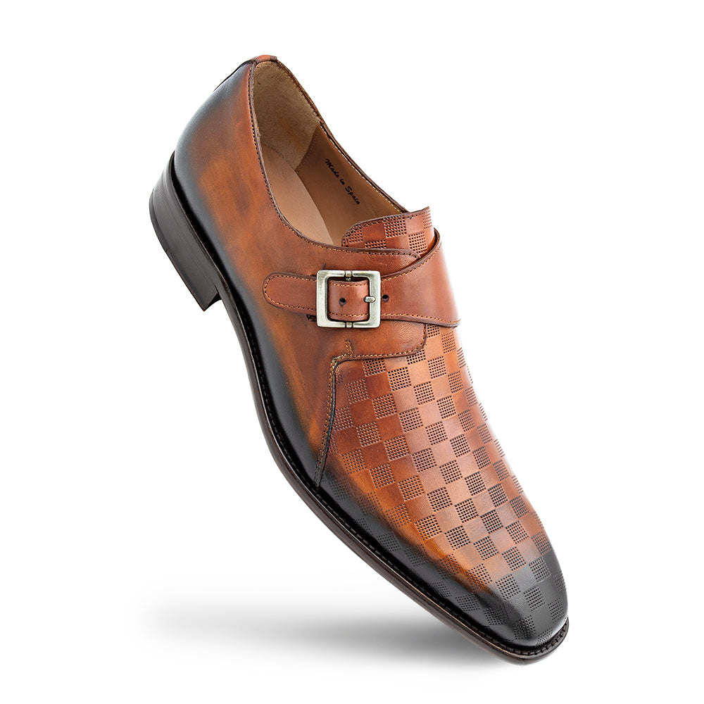 Embossed Patina Calf Monk