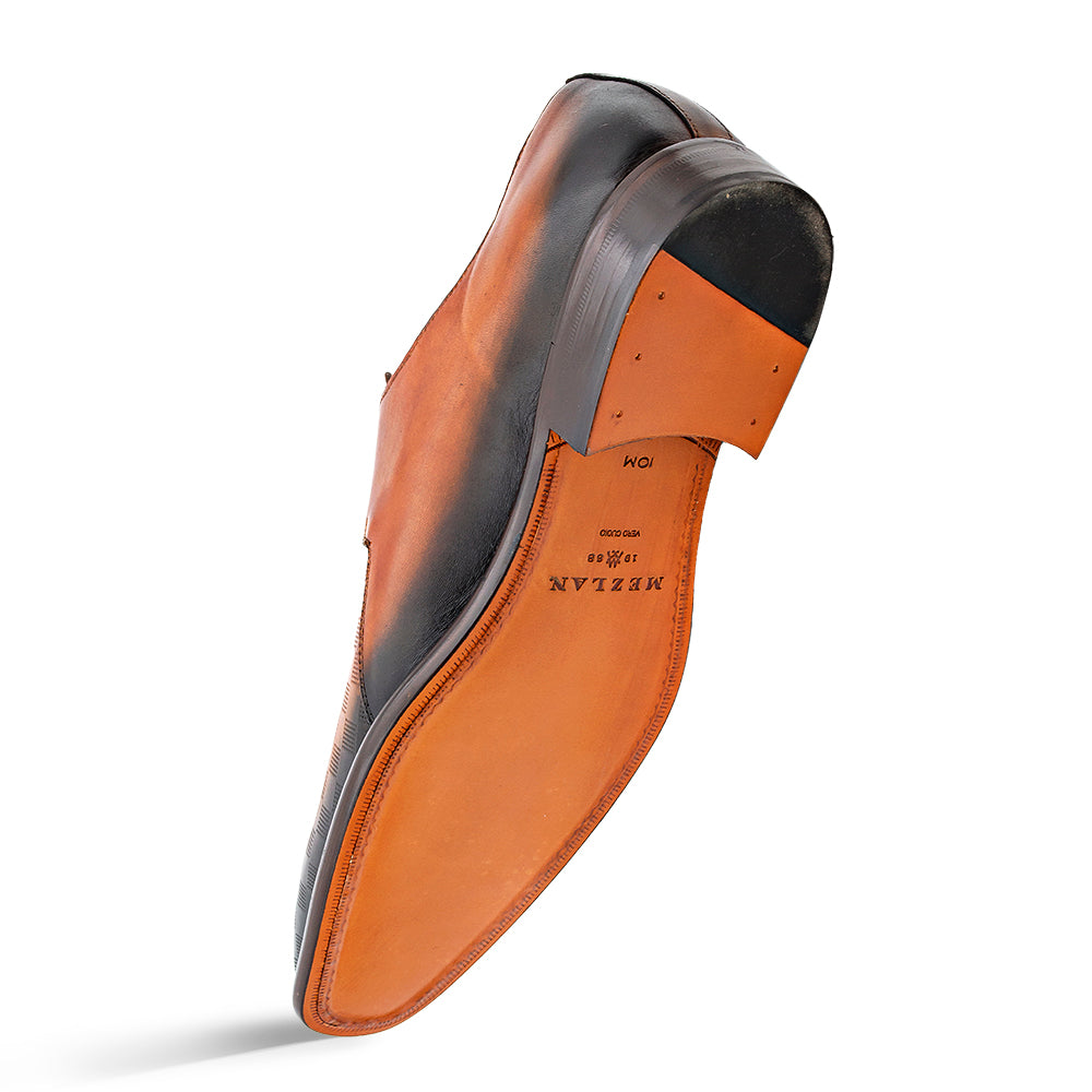 Embossed Patina Calf Monk