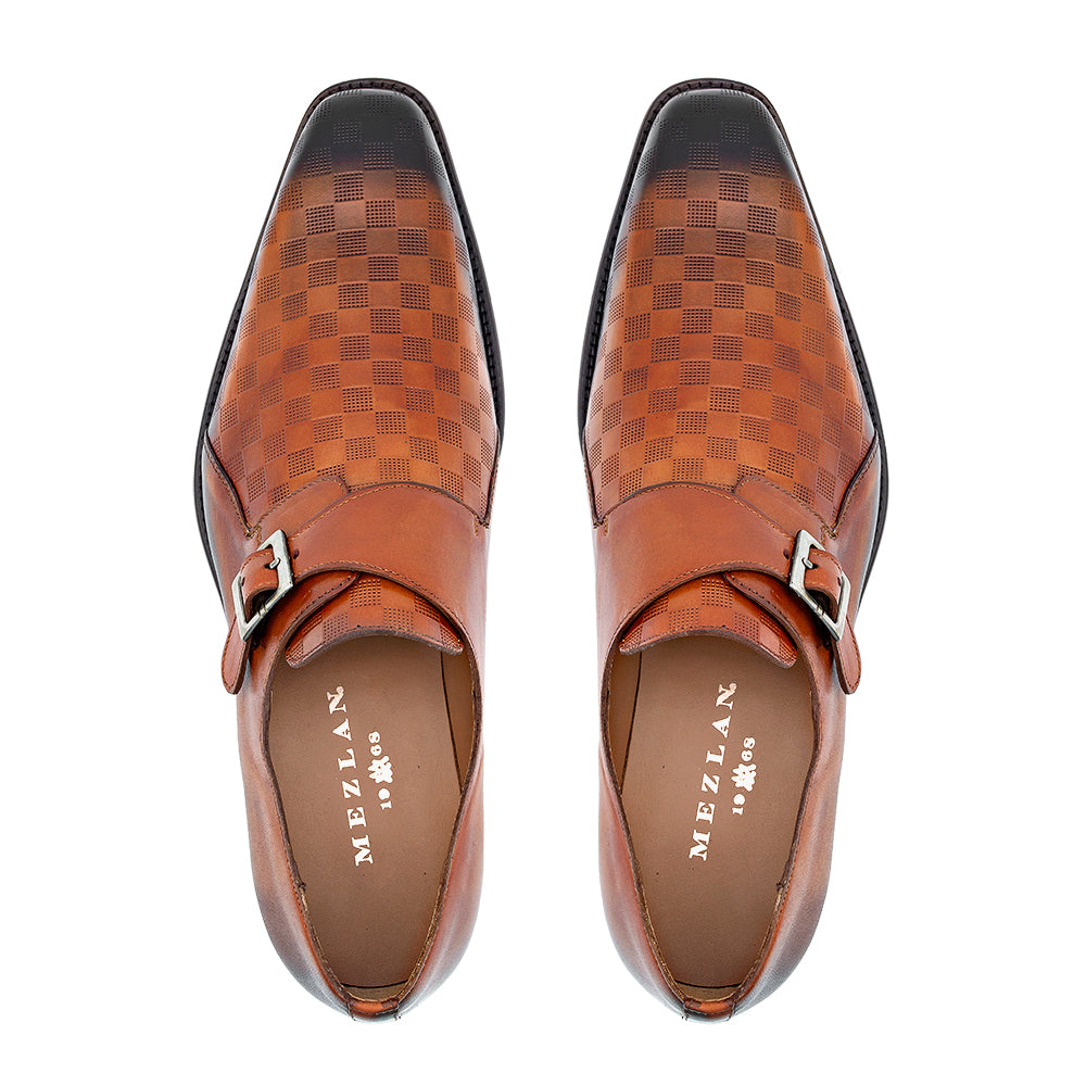 Embossed Patina Calf Monk