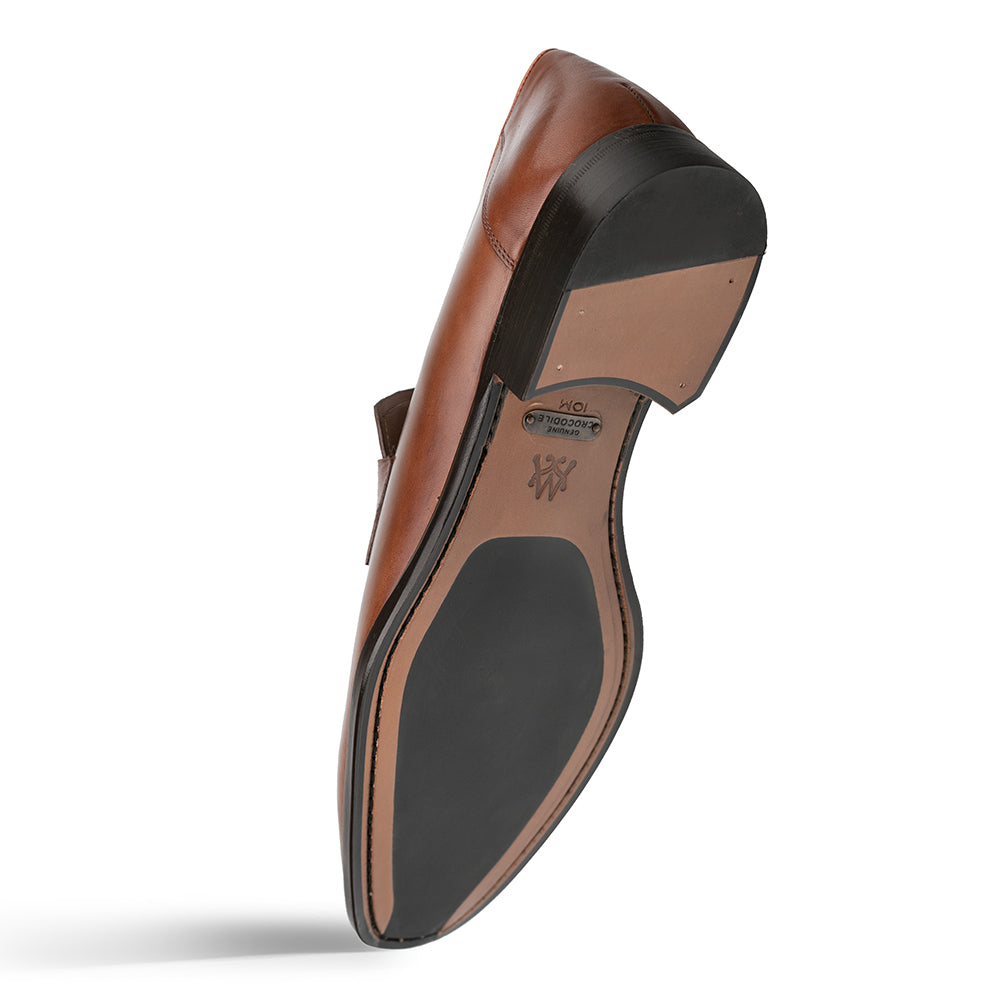 Patina Calf/Crocodile Penny