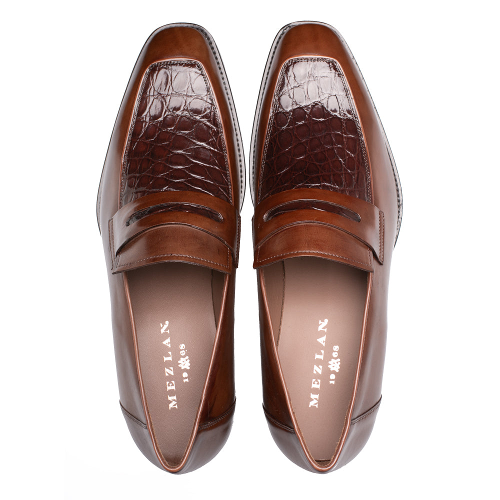 Patina Calf/Crocodile Penny