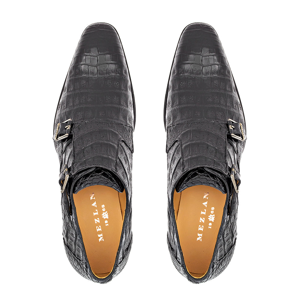 Crocodile Double Monk Strap