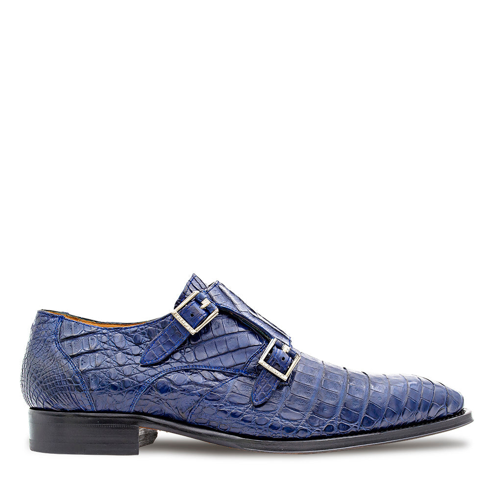 Crocodile Double Monk Strap