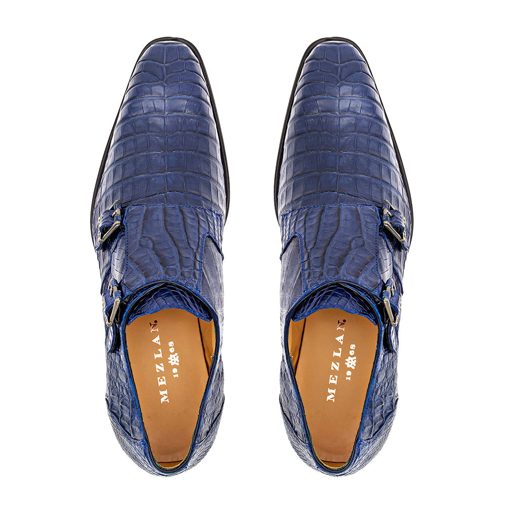 Crocodile Double Monk Strap
