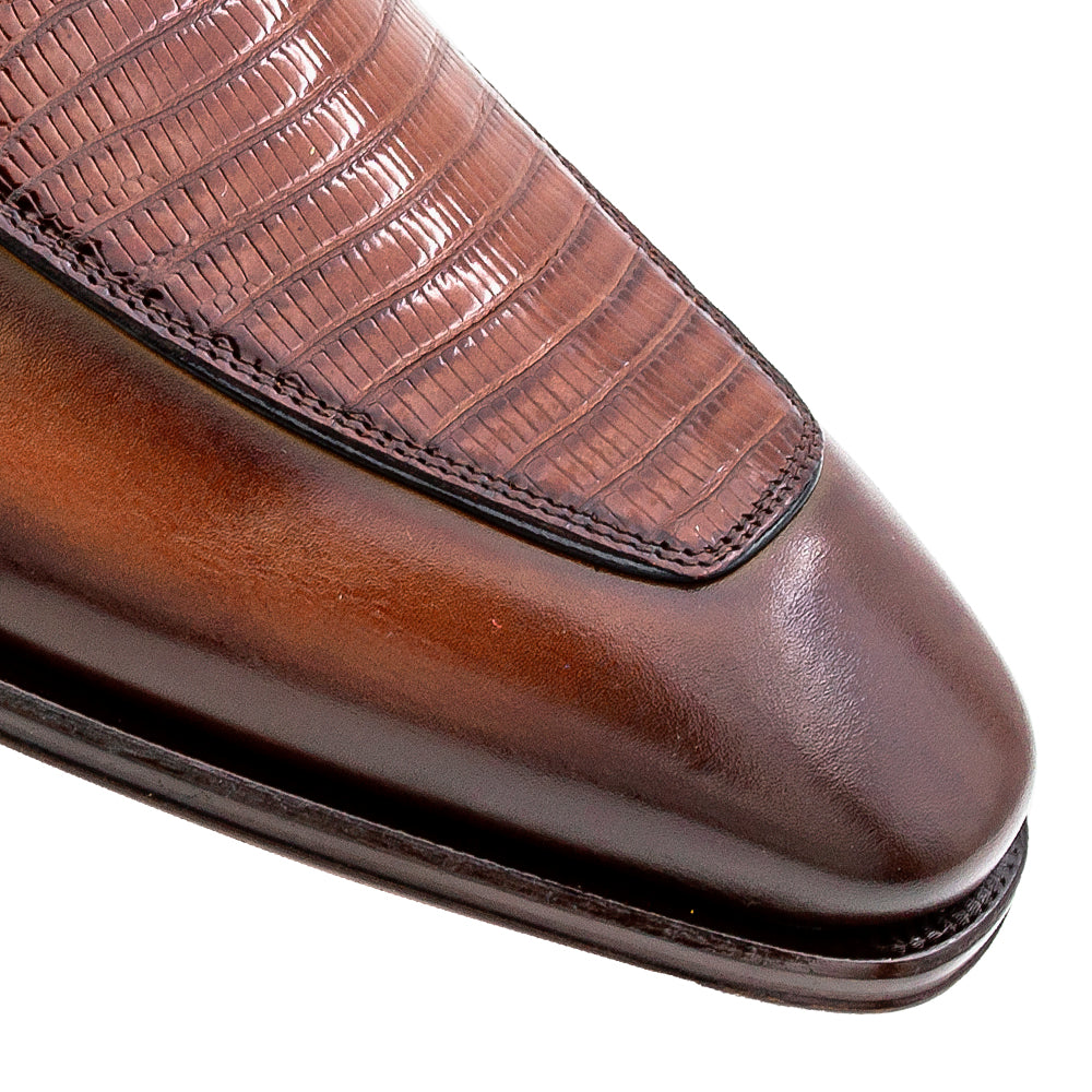 Calf/Lizard Dress Slip On