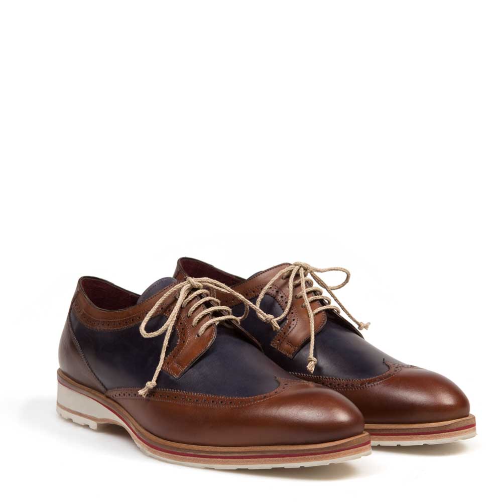 Mezlan Zeus Tan Multi Lace Up Shoes