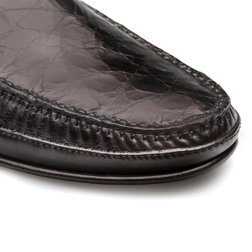 Mezlan Crocodile/leather moccasin rx602 Shoes in Black