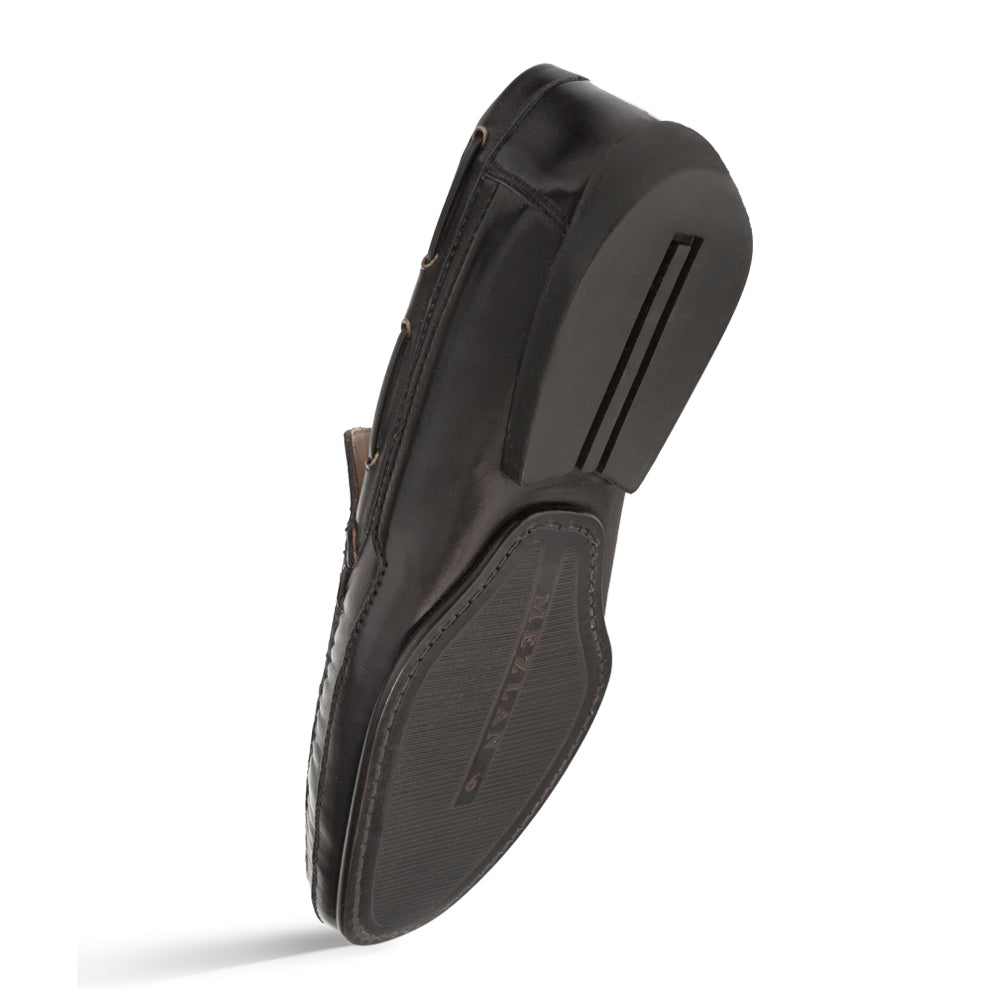 Mezlan Crocodile/leather moccasin rx602 Shoes in Black