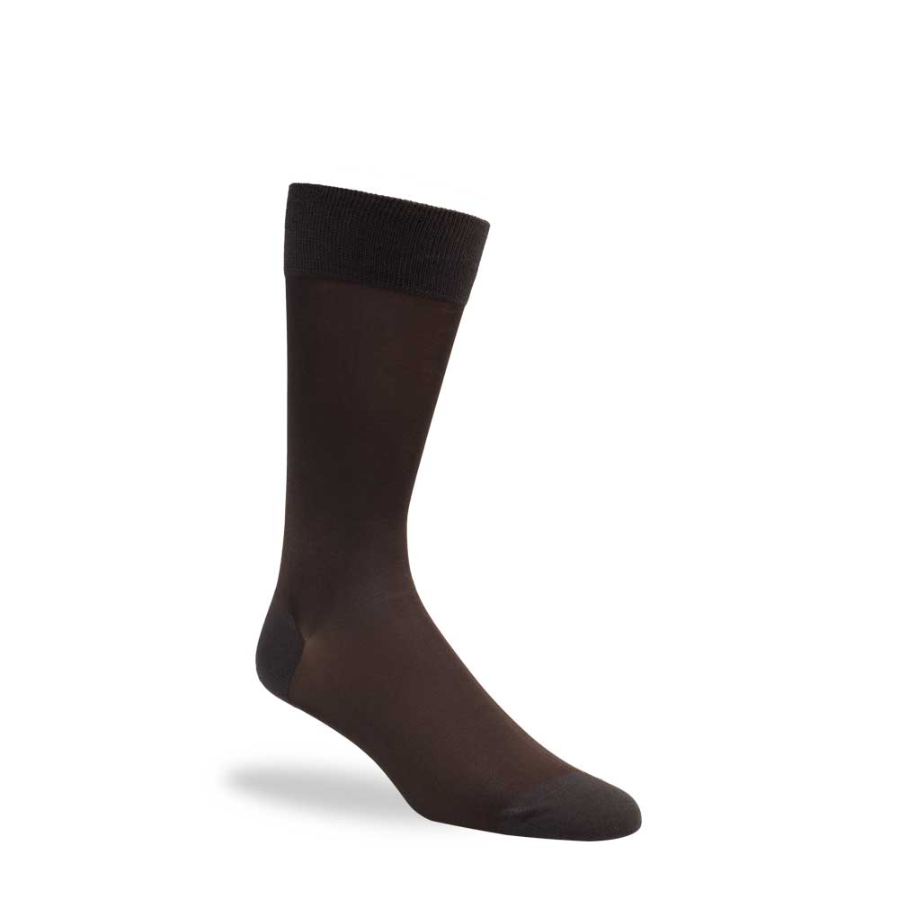 Charcoal Men’s Designer Socks - Luxurious Silk & Egyptian Cotton – Mezlan Socks