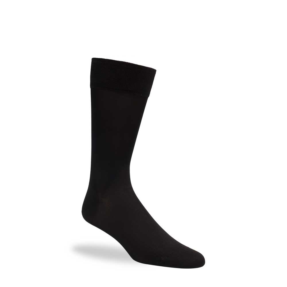 Black Men’s Designer Socks - Luxurious Silk & Egyptian Cotton – Mezlan Socks