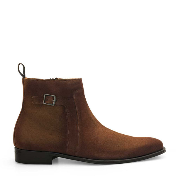 Crevo Mens Ankle boots modern buckle zipper suede Crevo Men main image 3
