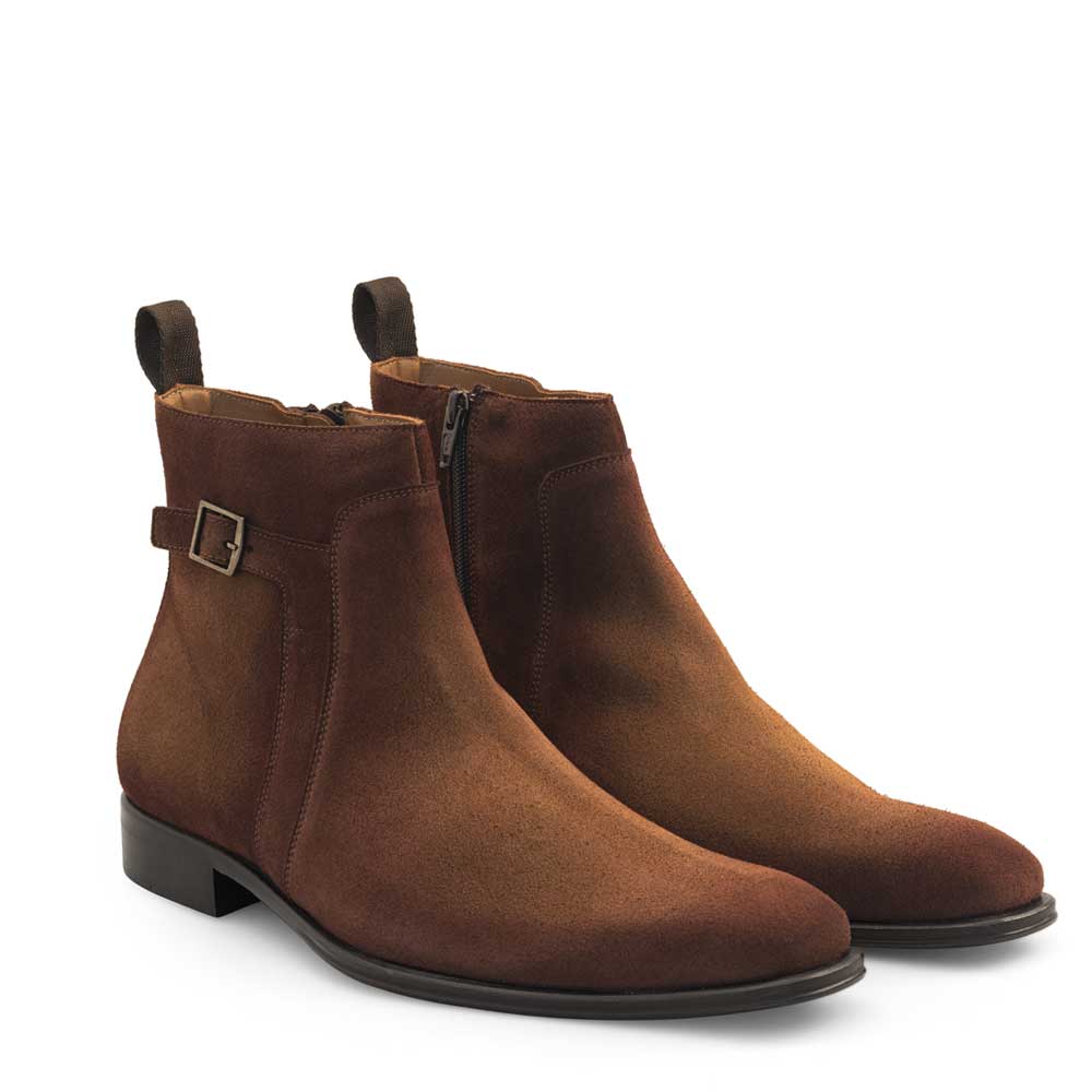 Suede Side Buckle Boot