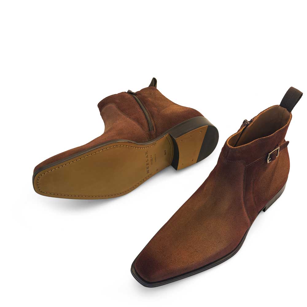Suede Side Buckle Boot