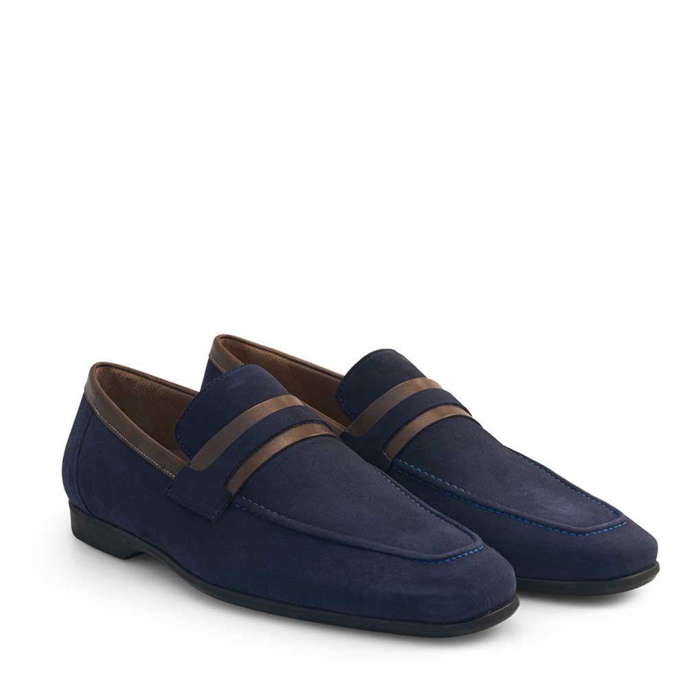 Suede Rubber Sole Loafer – Mezlan Warehouse