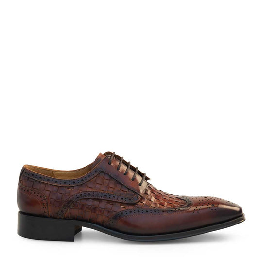 Woven Calf Wing Tip Derby