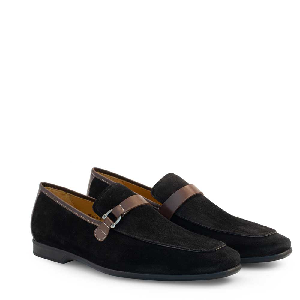 Suede Rubber Sole Loafer