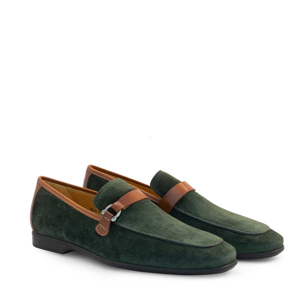 Suede Rubber Sole Loafer