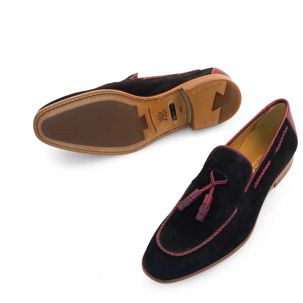 Suede Tassel Loafer