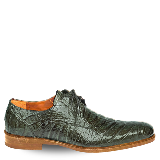 Crocodile Plain Toe Lace Up