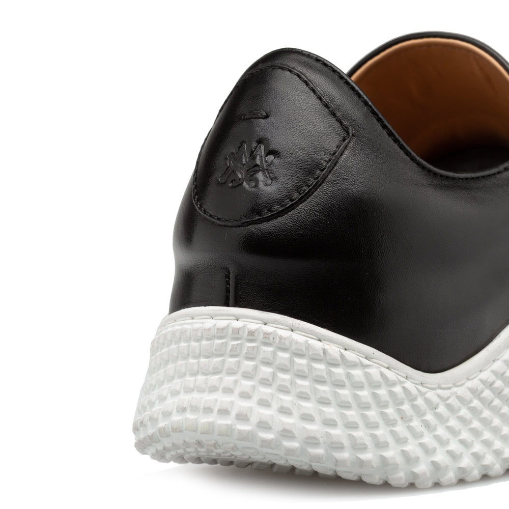 Leather Scallop Sole Sneaker