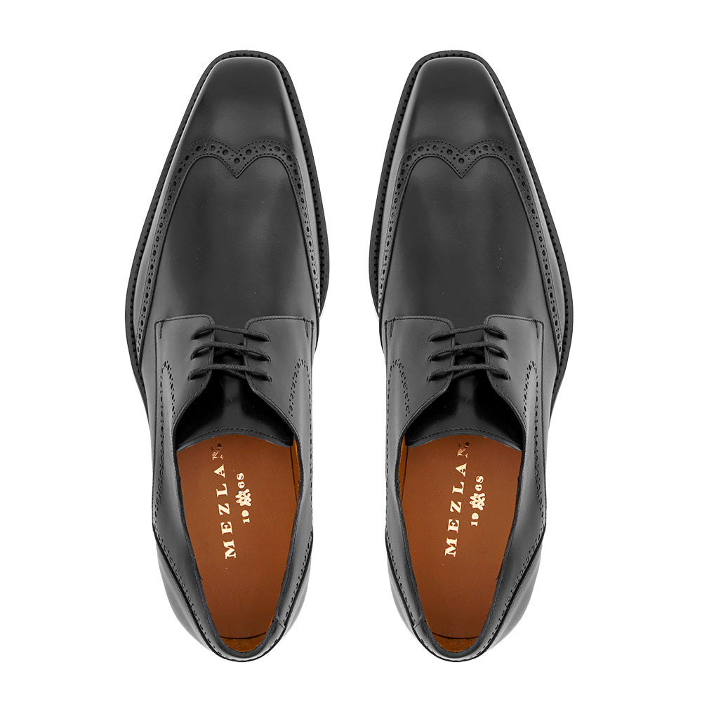 Leather Wing Tip Rubber Combination Derby