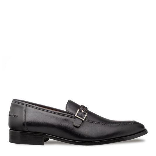 Braided Ornament Leather Slip On