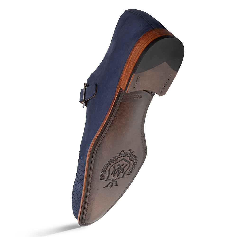 Ayllon Woven Suede Monk Strap