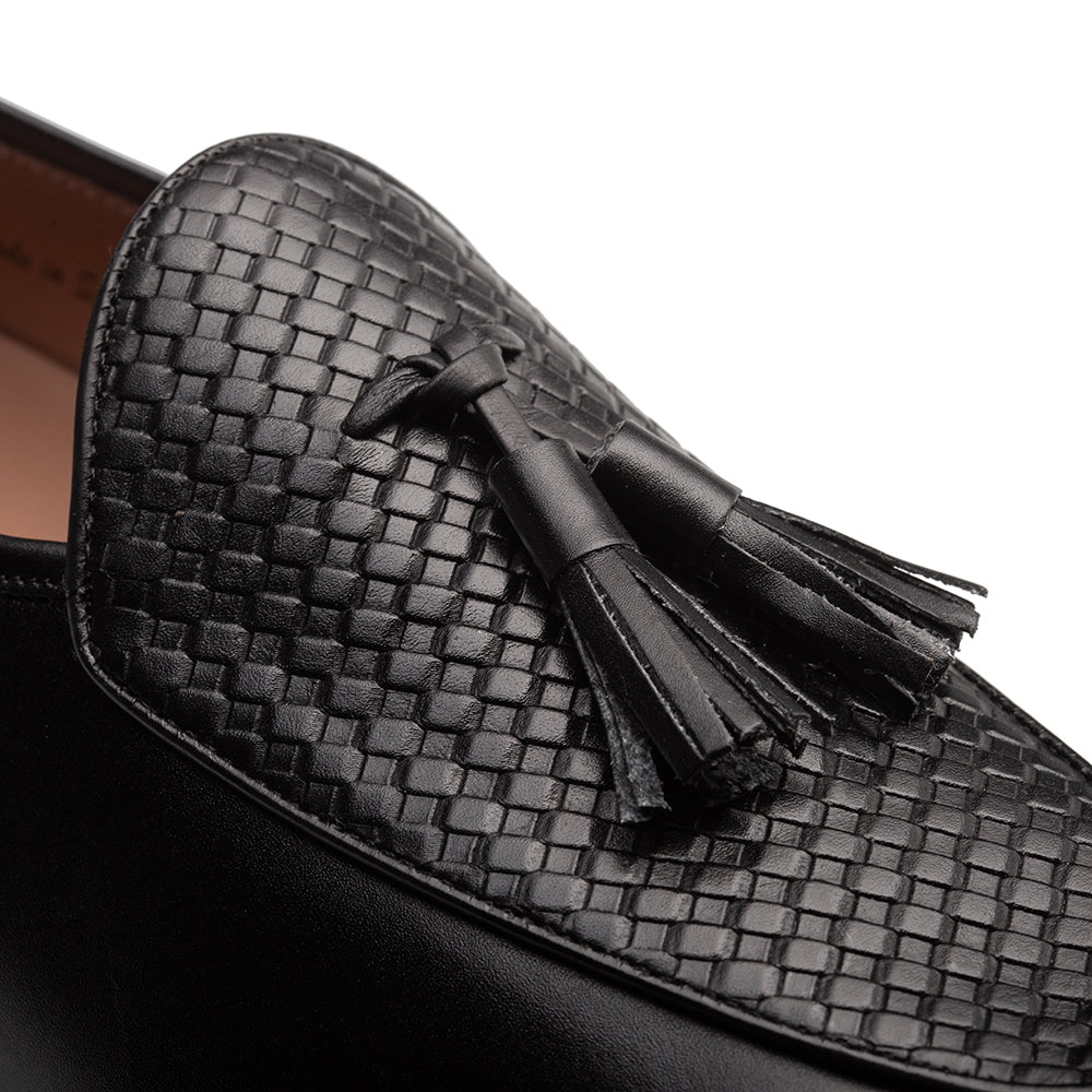 Embossed Calf Tassel Loafer